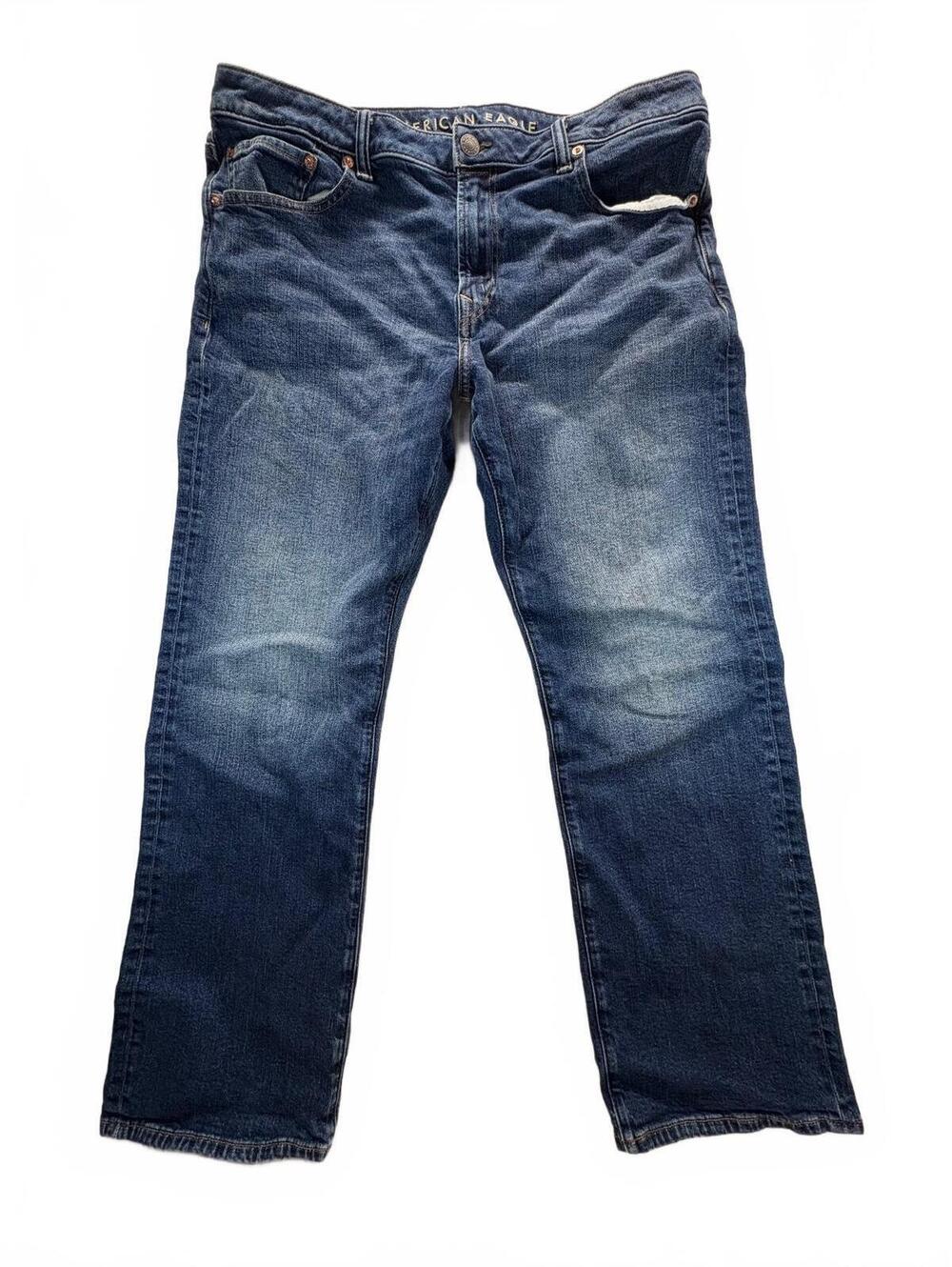 American Eagle Men’s 36x30 Bootcut Jeans Stretch Medium Wash Denim
